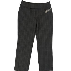 ALYX magic waist pants trousers, tummy slimming, plaid, women's size 12 NWT